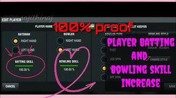 How to increase player skill 100% in world cricket championship 2#how to increase player average wcc