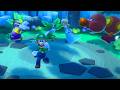Super Mario Party: Rosalina, Wario, and Yoshi are being chased.