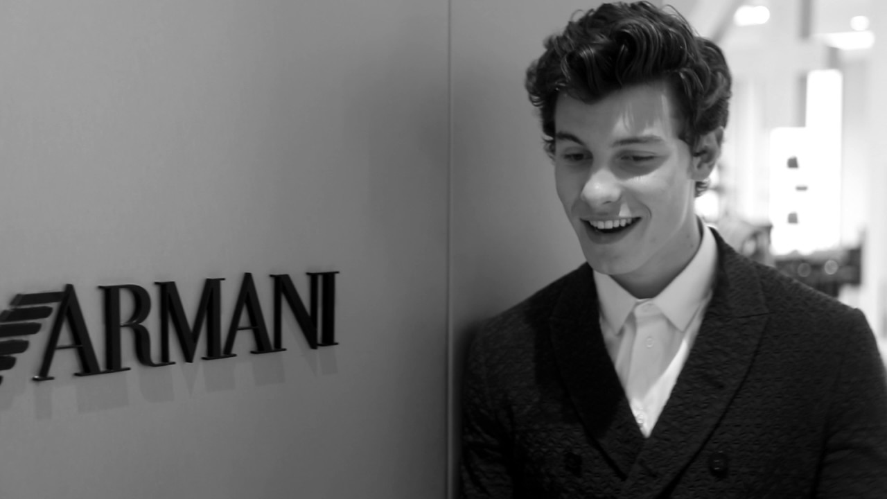 Emporio Armani - 2018 Spring Summer - Menswear Collection - Post Show Interview with Shawn Mendes