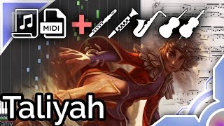 Taliyah login theme - League of Legends (Synthesia Piano Tutorial) chords