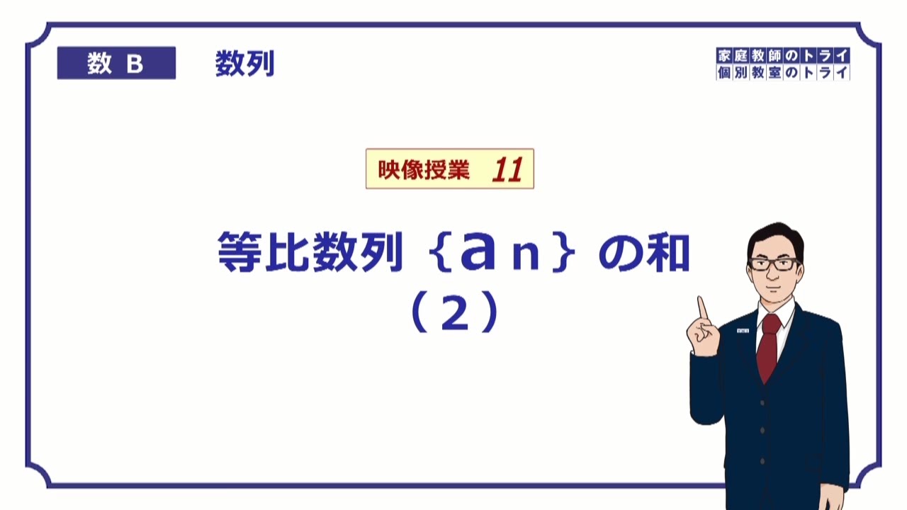 【高校　数学B】　数列１１　等比数列の和２　（１７分）