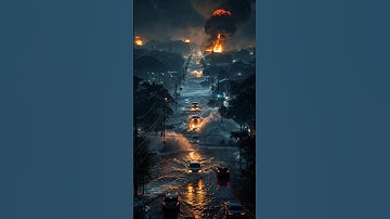 “Simulación IA – La tormenta perfecta arrasa la ciudad 🚨🌧️”