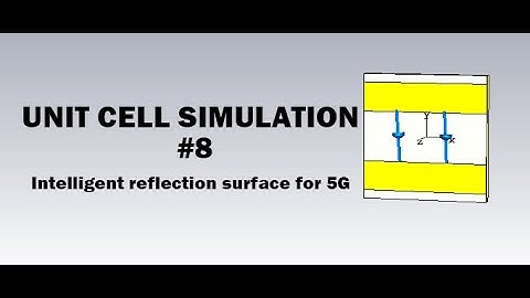 Intelligent reflection surface for 6G unit cell simulation using CST software #8