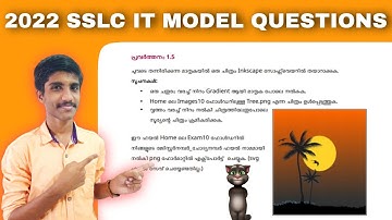 2022 SSLC IT MODEL QUESTIONS GROUP 1 ACTIVITY 5 | SUN SET | INKSCAPE