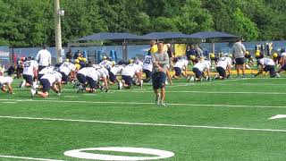 WVU Team Warmups Fall Camp 8-5