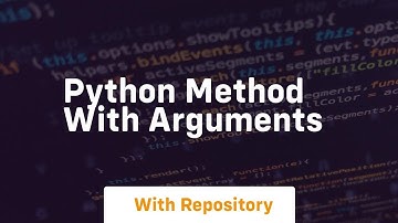 python method with arguments
