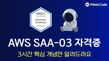 [AWS 자격증 3시간 완성강의] AWS Certified Solutions Architect - Associate - AI 현직자 메타코드M