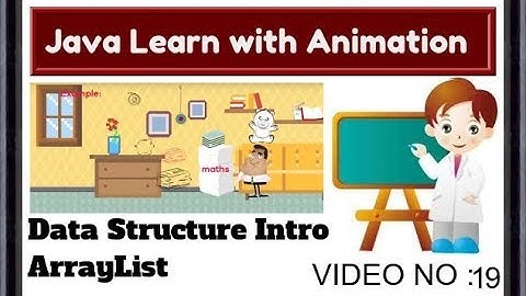 Java Tutorial For Beginners 19-data structure introduction and types,Arraylist with Animation video