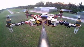Ardupilot cuadracopter first flights