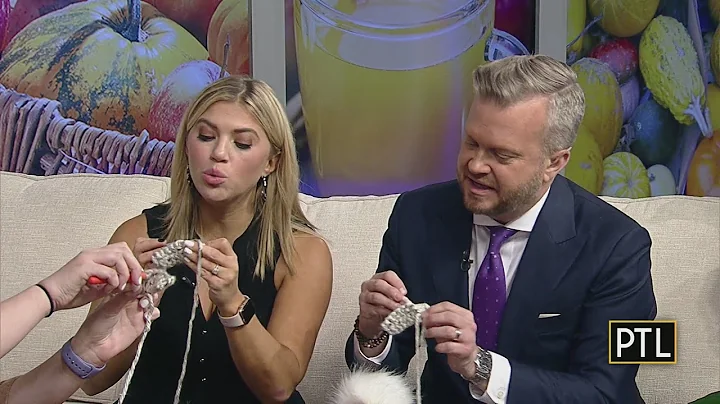 Learning to crochet with local artist Katie