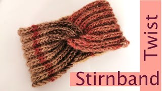 Twist Stirnband stricken im Patentmuster