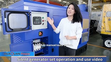 Diesel generator operation and use video, produced by Huaquan Electric, hurry up and collect it!
