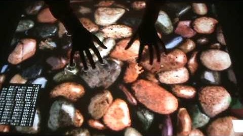 Ripples Demo in multitouch setup Rear DI in Valparaíso, Chile