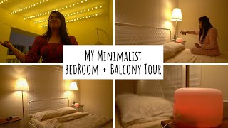 Bedroom &amp; Balcony Tour | Minimalist Bedroom Tour | Indian Bedroom Decor Ideas | Bedroom Styling Idea