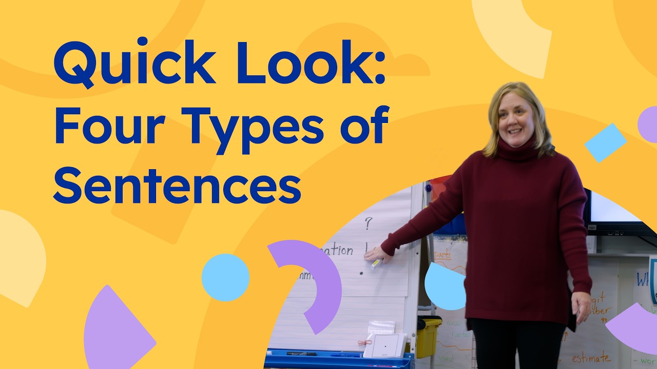 Video thumbnail for Quick Look: Four Types of Sentences