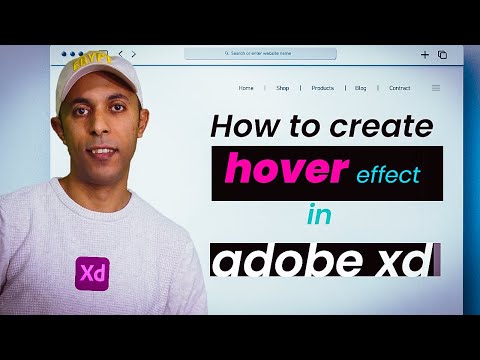 how to create hover effect in adobe xd in 1 minute