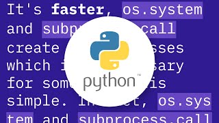 Why use Python's os module methods instead of executing shell commands directly?