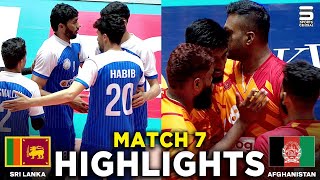 Full Highlights | Sri Lanka vs Afghanistan | Match 7 | 2nd Engro Cava Volleyball Nations League 2024
