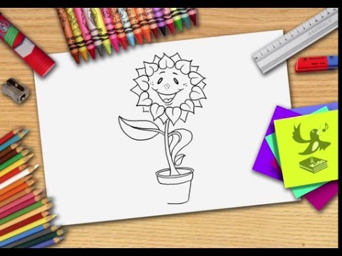 Video: Hoe Teken Je Een Zonnebloem?