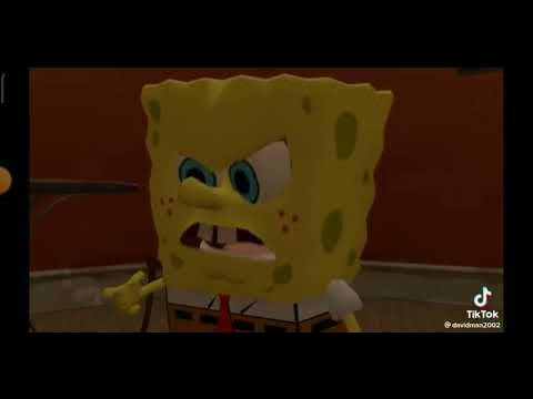 Bob esponja está pistola seriqueiso porque ele tá cansado de fazer que ...