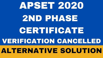 Mail and Post the Scanned Documents -APSET 2020 Certificate Verification