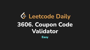 3606. Coupon Code Validator | Leetcode Daily - Python