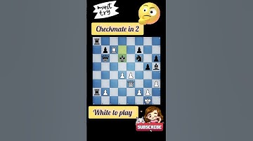 checkmate in 2 white to play @chesstraps #puzzlesolving #trending