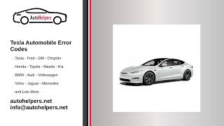 Tesla Automobile Error Codes