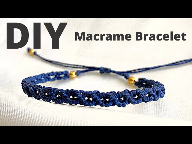 Macrame Bracelet Tutorial - Simple Macrame Pattern #MacrameBracelet  #FreeTutorial #DIY #T… | Macrame patterns, Macrame patterns tutorials, Macrame  bracelet tutorial
