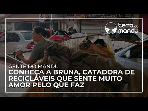 Catadora usa som para chamar a atenção sobre a reciclagem em Pouso Alegre