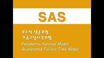 SAS를 활용한 회귀분석 - (25) 모수적 생존모형/가속고장시간모형(Parametric Survival Model)/(Accelerated Failure Time Model)