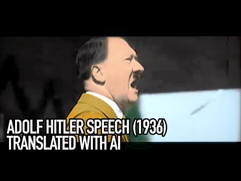 Adolf Hitler Speech In English - Translated By Ai