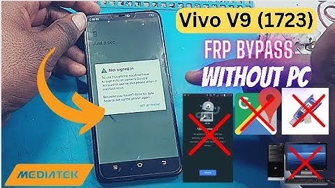 Vivo V9 1723 Frp Bypass l Google Account Lock Bypass Without Pc without any Box 2023