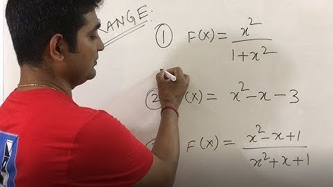 Domain and range of a function in Hindi. Example (Range) part- 7