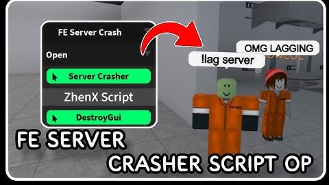 [ FE ] Server Crasher Script Hack - ROBLOX SCRIPTS - Server Destroyer Trolling Script