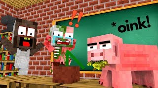 Monster School: BABY PLANT CHALLENGE VS GRANNY + BALDI&#39;S BASIC - Minecraft Animation