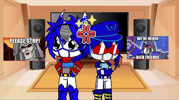 Decepticons + Optimus react to Prime