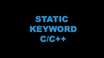 Ключевое слово static в С/C++