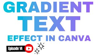 How to add GRADIENT TEXT EFFECT in Canva? Step by Step Tutorial #canva #howto #gradient #texteffect