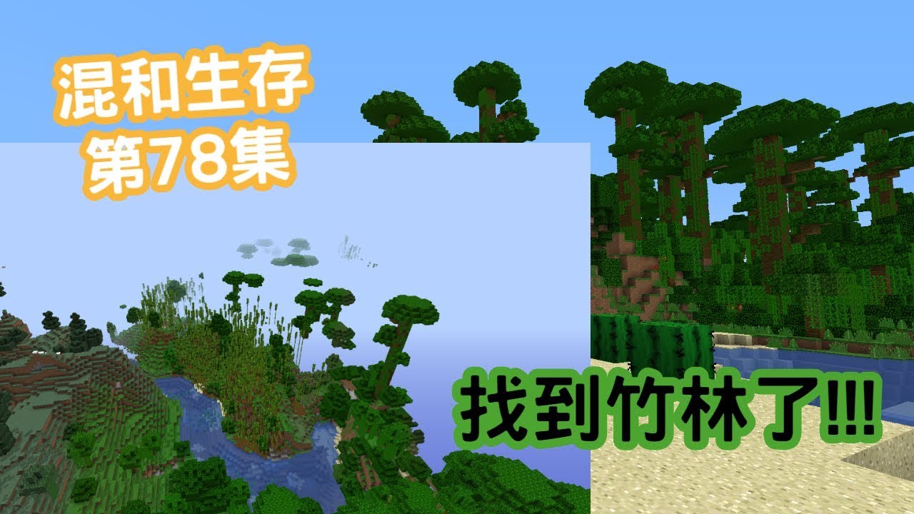 Wahaha Minecraft 混和生存第78集 找到竹林了 Youtube
