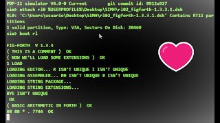 PDP-11 FORTH figforth