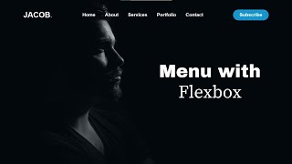 Create a Simple Navigation Bar Using HTML and CSS | Website Header Design | Flexbox Menu