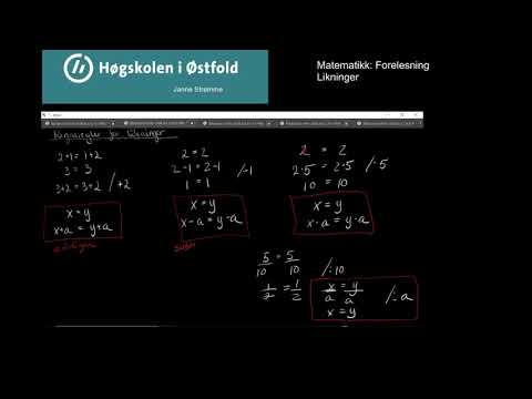 M01.6 Ligninger   forkurs i matematikk