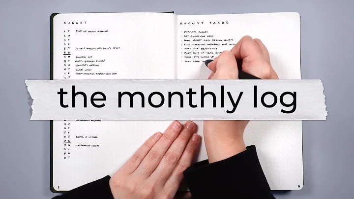 The Monthly Log Explained 💜 Bullet journal core collections