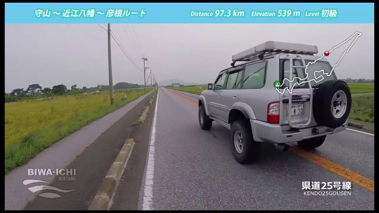 【サイクリスト必見！】守山から巡る三船雅彦推奨ルート１・守山〜近江八幡〜彦根ルート走行動画『スタート&ゴール！ビワイチ守山』