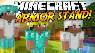 Minecraft | ArmorStand (Create decorated NPC statues!) | Plugin Tutorial