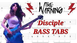 The Warning - Disciple BASS TABS | Cover | Tutorial | Lesson