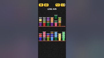 Cup Sort Puzzle Level 1479 | Water Sort Puzzle Level 1479 | Ball Sort Puzzle Level 1479 All the same