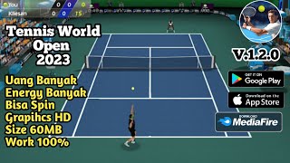 NEW UPDATE ❗ TENNIS WORLD OPEN 2023 FULL OFFLINE SIZE 60MB | GRAPHIC HD screenshot 2