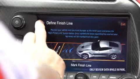 Corvette Stingray Performance Data Recorder explained